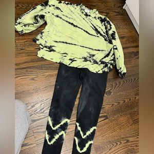 Electric & Rose oversized cropped sweatshirt with matching leggings